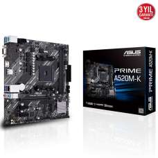 Asus Prime A520M-K AM4 Ryzen Vga Hdmi DDR4