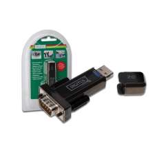 Digitus USB2.0 Erkek to RS232 (Seri) Dişi Çevirici