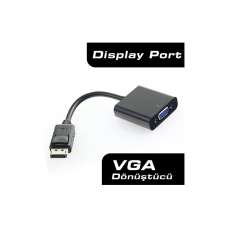 Dark DisplayPort to VGA Dişi Çevirici