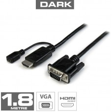 Dark HDMI Erkek To VGA Erkek Çevirici Kablo (1.8m)