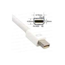 Dark Mini DisplayPort to VGA Dişi Çevirici