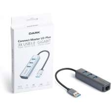 Dark DK-AC-USB332GL USB3.0 to 3xUSB3.0+RJ45 Çevrci